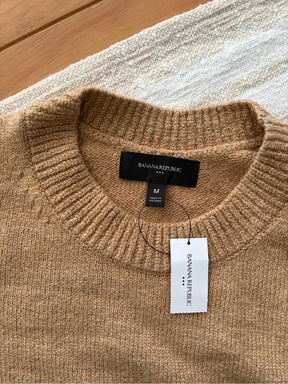 Banana Republic Camel/Tan Crewneck Sweater